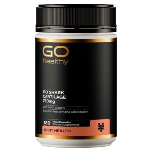GO Healthy Shark Cartilage 750mg – Bổ Sung Sụn Vi Cá Mập Tự Nhiên, Tái Tạo Sụn Khớp Và Giảm Đau Nhức