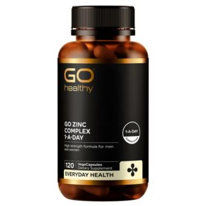 GO Healthy Zinc Complex 1-A-Day (120 Viên) – Phức Hợp Kẽm Hấp Thụ Cao, Tái Tạo Tế Bào, Trị Mụn & Tăng Miễn Dịch