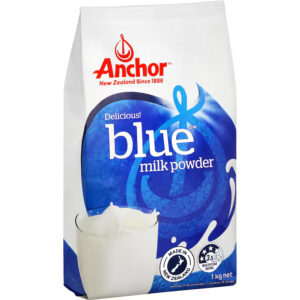 Anchor Blue Milk Powder 1kg – Sữa bột nguyên kem New Zealand giàu canxi & protein