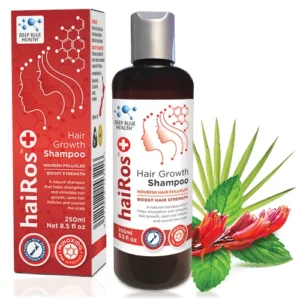 Dầu Gội Thảo Dược New Zealand Deep Blue Health HaiROS Shampoo 250ml – Giảm Gãy Rụng, Kích Thích Mọc Tóc Dày Khỏe