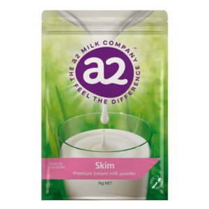 Sữa Bột Tách Béo Đạm A2 Tự Nhiên Milk Powder Skim 1kg –Dễ Hấp Thụ, Giữ Dáng Dẹp Da