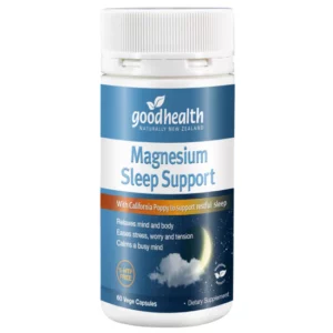 Good Health Magnesium Sleep 60 Vege Capsules – Hỗ trợ thư giãn, ngủ ngon và thức dậy tỉnh táo mỗi sáng