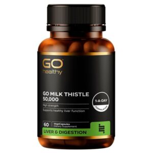 GO Healthy Milk Thistle 50,000 60 viên  – Tinh Chất Kế Sữa Đậm Đặc 50,000mg, Thải Độc Và Tái Tạo Tế Bào Gan